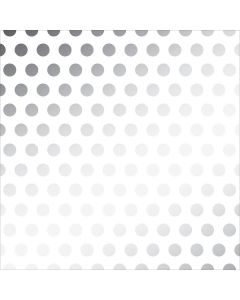 American Crafts DIY Shop 3 Vellum 12"X12"-Silver Foil Dots