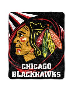 The Northwest Company Blackhawks  50x60 Sherpa Throw