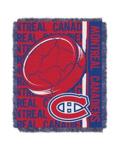 The Northwest Company Canadiens  48x60 Triple Woven Jacquard Throw - Double Play Series