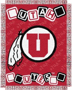 The Northwest Company Utah baby 36"x 46" Triple Woven Jacquard Throw (College) - Utah baby 36"x 46" Triple Woven Jacquard Throw (College)