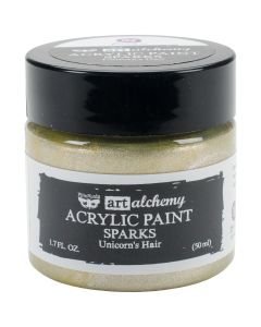 Prima Marketing NEW! Finnabair Art Alchemy Sparks Acrylic Paint 1.7 Fluid Ounces-Unicorn's Hair