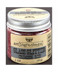 Prima Marketing Finnabair Art Ingredients Glass Glitter 2oz-Crimson Red