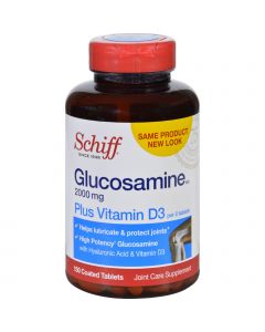 Schiff Vitamins Glucosamine - Plus Vitamin D3 - 2000 mg - 150 Tablets