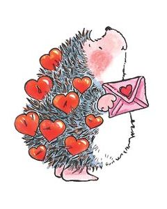 Penny Black Mounted Rubber Stamp 2.5"X2.75"-Hearts Allover