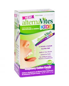 Alternavites Kids Quick-Melting Multivitamins Raspberry Cotton Candy - 30 Packets