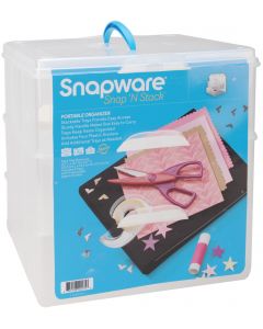 Snapware Snap 'n Stack Craft Organizer Large Square 3 Layers-14"X12.5"X13"