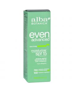 Alba Botanica Even Advanced Natural Moisturizer Sea Moss SPF 15 - 2 fl oz