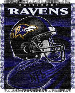 The Northwest Company Ravens "Spiral" 48"x60" Triple Woven Jacquard Throw (NFL) - Ravens "Spiral" 48"x60" Triple Woven Jacquard Throw (NFL)