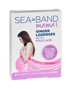 Sea-Band Mama Lozenge - Ginger with Folic - 24 Pack