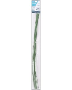 Panacea Cloth Covered Stem Wire 18 Gauge 18" 12/Pkg-Green