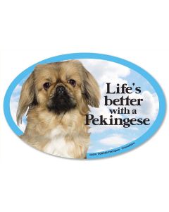 Prismatix Decal Cat & Dog Magnets-Pekingese