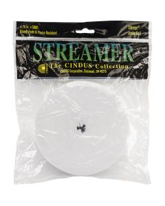Cindus Crepe Streamers 1.75"X500'-White