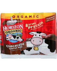 Horizon Organic Dairy Milk - Organic - 1 Percent - Lowfat - Box - Chocolate - 6/8 oz - case of 3