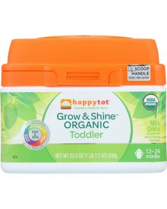 Happy Tot Milk Drink - Organic - Grow and Shine - Toddler - Powder - 23.2 oz - case of 4