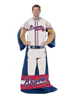 The Northwest Company Braves  "Uniform" Adult Fleece Comfy Throw