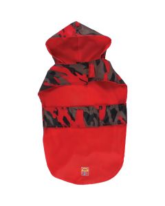 Bh Pet Gear Jelly Wellies Camouflage Raincoat Extra Small 11"-Red