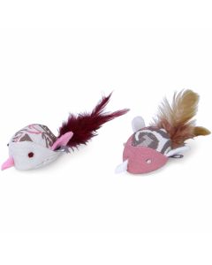 Worldwise Loved Ones Catnip Lovebirds Cat Toy-Pink