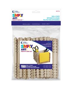 Loew-Cornell Simply Art Wood Skill Sticks-Natural 4.5" 150/Pkg