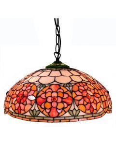Warehouse of Tiffany Tiffany-style Orange Hanging Light