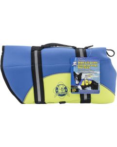 Fido Pet Products Paws Aboard Neoprene Doggy Life Jacket Large-Blue & Yellow