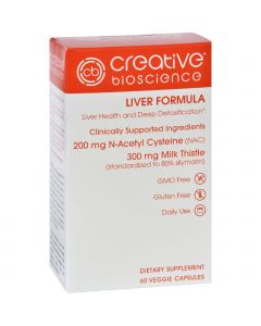 Creative Bioscience Liver Formula - 60 Vegetarian Capsules