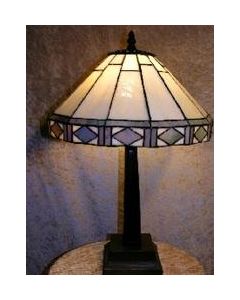 Warehouse of Tiffany Tiffany-style Round Mission Table Lamp