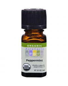 Aura Cacia Organic Peppermint - .25 oz
