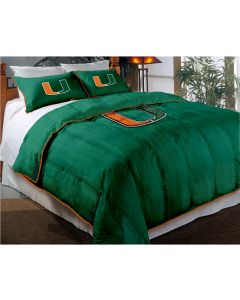 The Northwest Company Miami Twin/Full Chenille Embroidered Comforter Set (64"x86") with 2 Shams (24"x30") (College) - Miami Twin/Full Chenille Embroidered Comforter Set (64"x86") with 2 Shams (24"x30") (College)