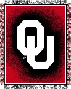 The Northwest Company Oklahoma "Focus" 48"x60" Triple Woven Jacquard Throw (College) - Oklahoma "Focus" 48"x60" Triple Woven Jacquard Throw (College)