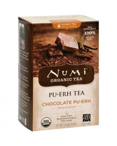 Numi Tea Organic Chocolate Pu-Erh - Case of 6 - 16 Bag