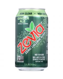 Zevia Soda - Zero Calorie - Ginger Ale - Can - 6/12 oz - case of 4