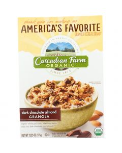 Cascadian Farm Granola - Organic - Dark Chocolate Almond - 13.25 oz - case of 6