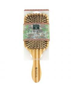 Earth Therapeutics Large Bamboo Lacquer Pin Paddle Brush - 1 Brush