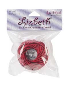 Handy Hands Lizbeth Cordonnet Cotton Size 3-Red Burst