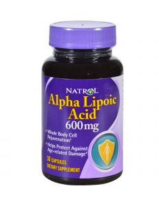 Natrol Alpha Lipoic Acid - 600 mg - 30 Capsules