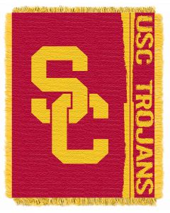 The Northwest Company USC College 48x60 Triple Woven Jacquard Throw - Double Play Series