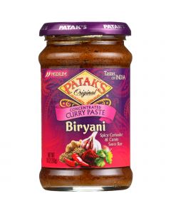 Patak's Pataks Curry Paste - Concentrated - Biryani - Medium - 10 oz - case of 6