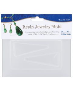 Yaley Resin Jewelry Mold 3.5"X4.5"-Triangles - 2 Cavity