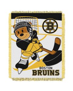 The Northwest Company Bruins  Baby 36x46 Triple Woven Jacquard Throw - Score Series