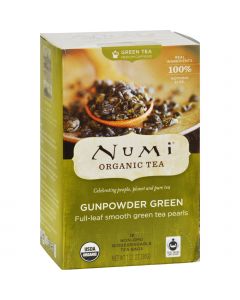 Numi Tea Numi Gunpowder Green Tea - 18 Tea Bags - Case of 6