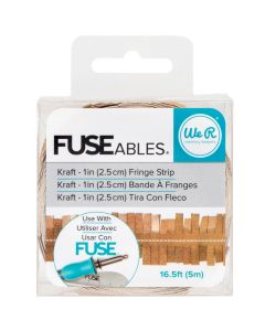 We R Memory Keepers We R FUSEables Decorative Tape 1"x16.5'-Fringe/Kraft