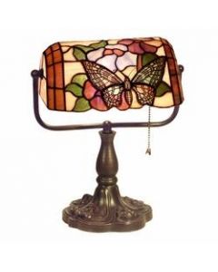 Warehouse of Tiffany Tiffany Style Banker Butterfly Desk Lamp
