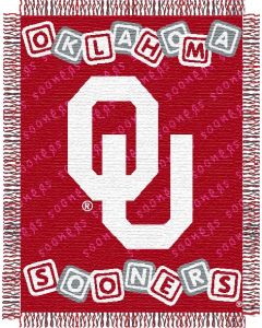 The Northwest Company Oklahoma baby 36"x 46" Triple Woven Jacquard Throw (College) - Oklahoma baby 36"x 46" Triple Woven Jacquard Throw (College)