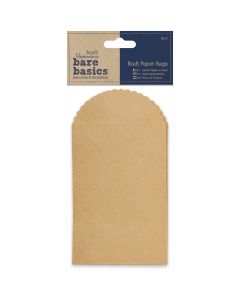 docrafts Papermania Bare Basics Kraft Paper Bags 6/Pkg-5.25"X3.5"