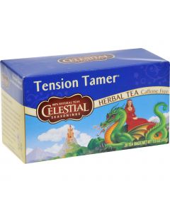Celestial Seasonings Tension Tamer Herbal Tea Caffeine Free - 20 Tea Bags - Case of 6