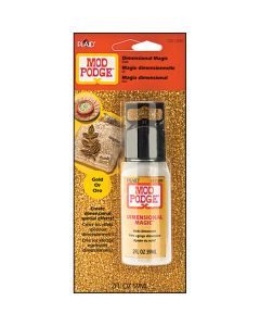 Plaid:Craft Mod Podge Gold Glitter Dimensional Magic-2oz