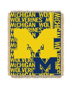 The Northwest Company Michigan College 48x60 Triple Woven Jacquard Throw - Double Play Series
