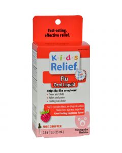 Homeolab USA Kids Relief Flu For Kids 2-Plus Raspberry - 0.85 fl oz