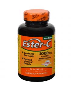 American Health Ester-C with Citrus Bioflavonoids - 1000 mg - 90 Capsules