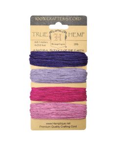 Hemptique Hemp Cord 20lb 120'-Berry Bar